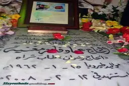 رئیس مجلس شورای اسلامی  بر سر مزار عماد مغنیه حضور یافت