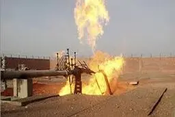 یک خط لوله انتقال گاز در صحرای سینا منفجر شد