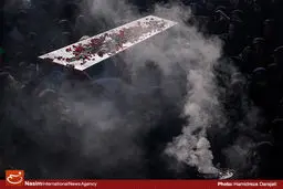 گزارش تصویری:: تشییع پیکر دو شهید گمنام در تهران