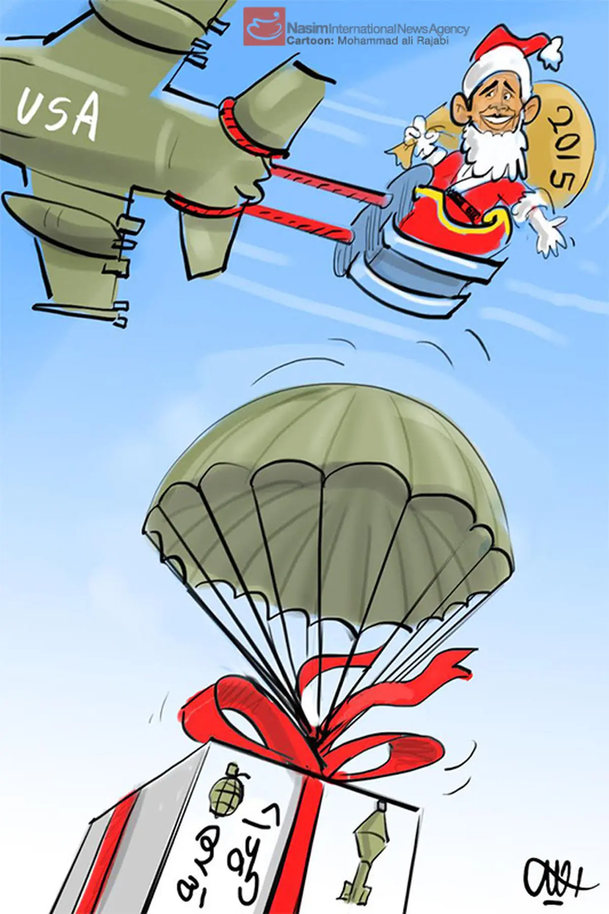 کاریکاتور:: هدیه سال نو به داعش