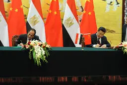 رؤسای جمهور مصر و چین توافقنامه استراتژیک امضا کردند
