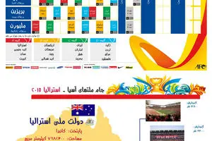 گرافیک اطلاع‌رسان:: برنامه جام ملت‌های آسیا ۲۰۱۵