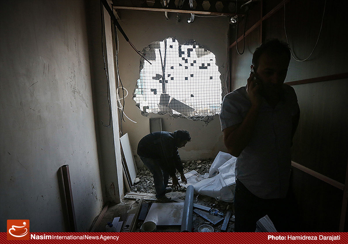 گزارش تصویری:: تخریب طبقه هفتم مجتمع تجاری علاءالدین