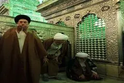 حرم شاهچراغ(ع) همزمان با میلاد پیامبر(ص) با حضور آیت‎الله جنتی غبارروبی شد