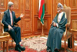 وزیر خارجه آمریکا با پادشاه عمان در شهر مونیخ آلمان دیدار کرد