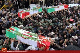 پیکر شهید طالب حیدری در ماهشهر تشیع و خاکسپاری شد