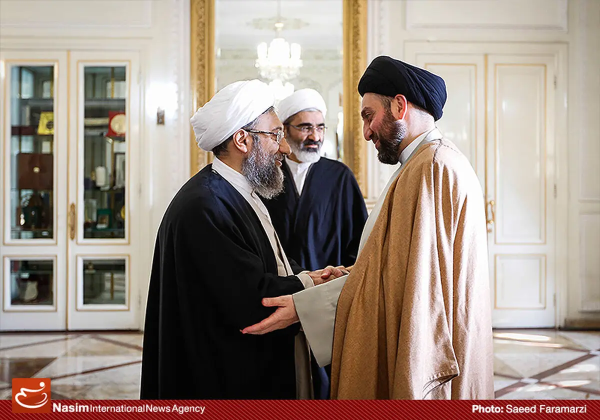 گزارش تصویری:: دیدار سید عمار حکیم با رئیس قوه قضائیه