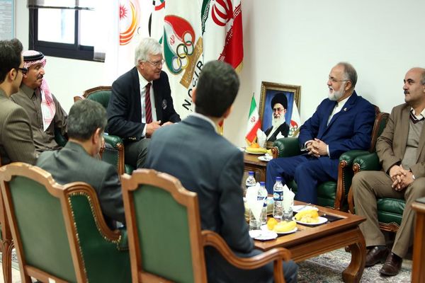 رئیس کنفدراسیون گلف آسیا و اقیانوسیه با دبیر کل کمیته ملی المپیک ایران دیدار کرد