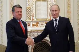 پادشاه اردن و ولادیمیر پوتین درباره تروریسم و بحران سوریه تلفنی گفتگو کردند