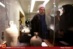 عکس خبری:: بازدید رئیس‌جمهور از موزه ملی ایران