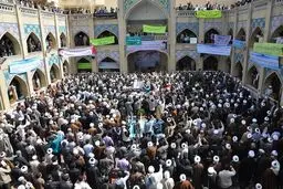 طلاب حوزه‌های علمیه خراسان در محکومیت توهین به پیامبر(ص) تجمع کردند