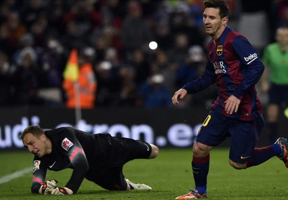 بارسلونا به سختی برابر اتلتیکومادرید به پیروزی رسید