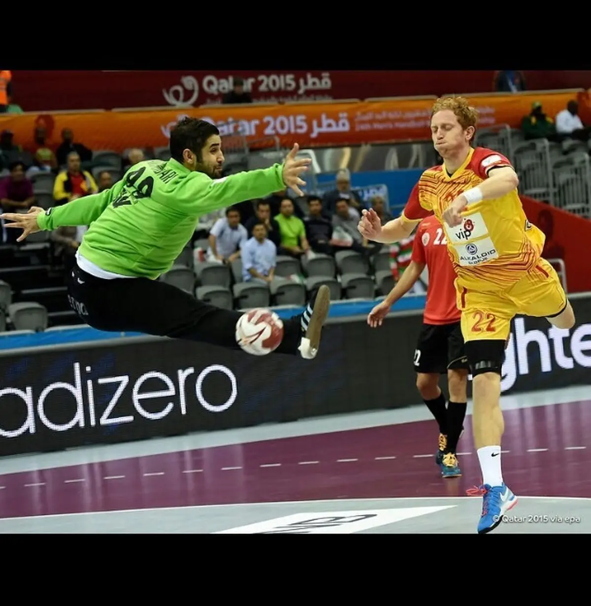 دروازه‌بان تیم ملی هندبال: با تیم‌های اروپایی فاصله زیادی داریم