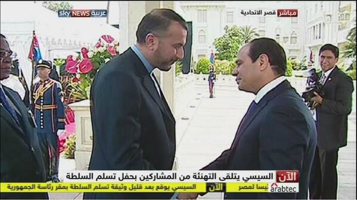 امیرعبداللهیان با رئیس‌جمهور مصر دیدار کرد