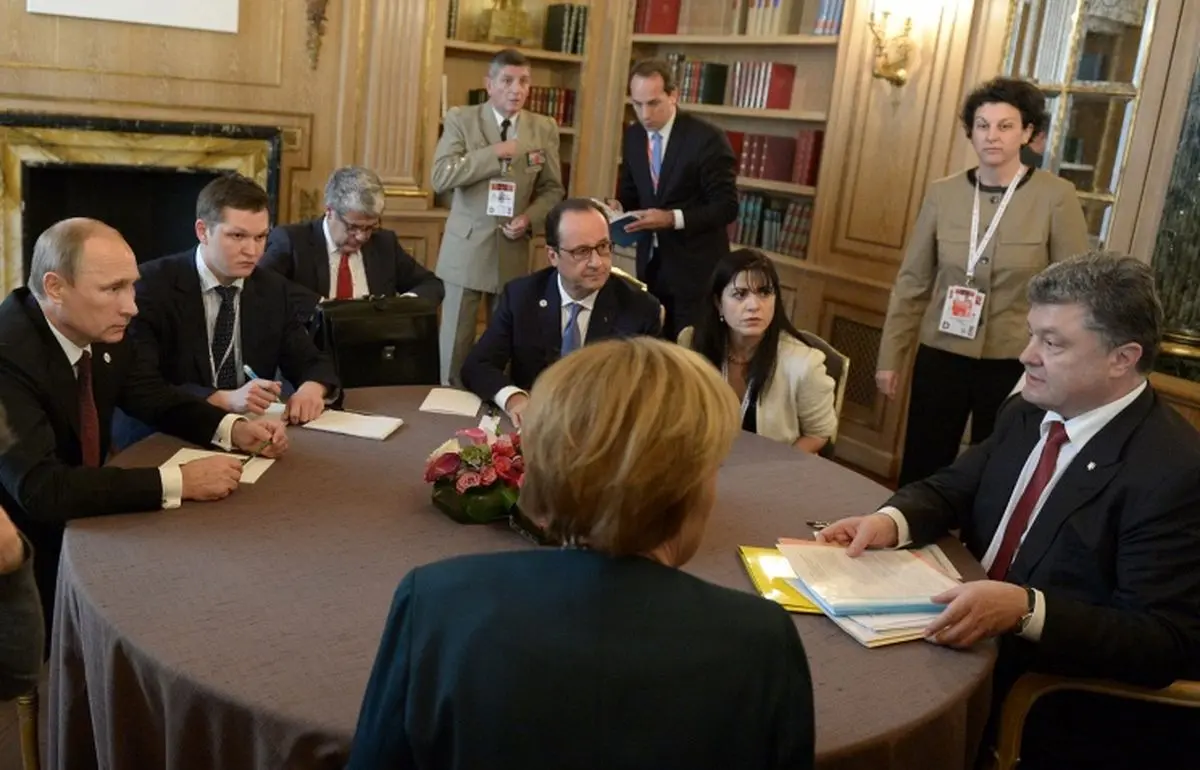 سران سه کشور اوکراین، فرانسه و آلمان بر آتش‌بس فوری در دونتسک تاکید کردند