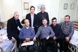 هاشمی به همراه تعدادی از ورزشکاران المپیکی از آسایشگاه جانبازان امام خمینی بازدید کردند