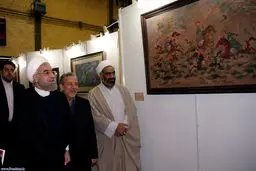 نمایشگاه هنرهای سنتی و تجسمی اصفهان با حضور رئیس‌جمهور افتتاح شد