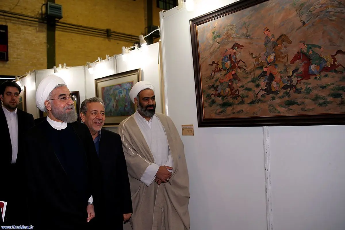 نمایشگاه هنرهای سنتی و تجسمی اصفهان با حضور رئیس‌جمهور افتتاح شد