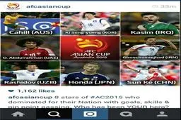 AFC برای انتخاب بهترین بازیکن جام ملت‌ها نظرخواهی انجام می‌دهد