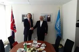 ظریف با وزیر امور خارجه انگلیس دیدار کرد