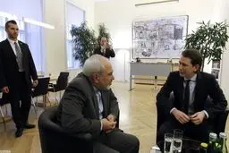 ظریف با همتای اتریشی خود دیدار کرد