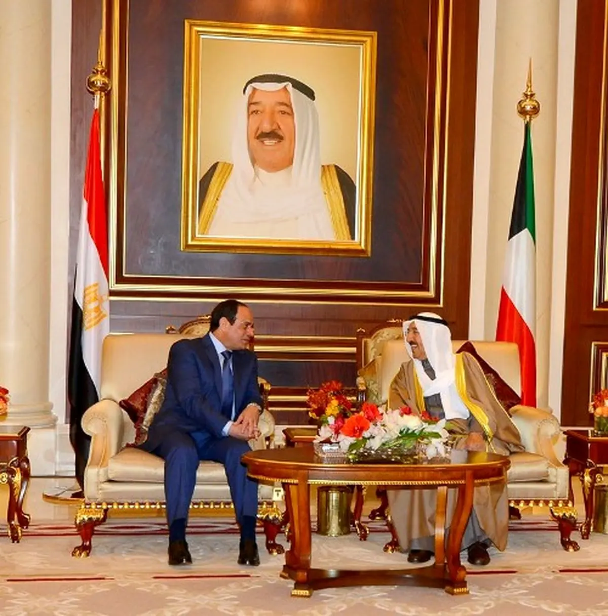 السیسی و امیر کویت درباره تحولات منطقه تلفنی گفتگو کردند