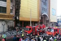 آتش‌‌سوزی در یک مجتمع تجاری مشهد جان کارگر ساختمانی را گرفت