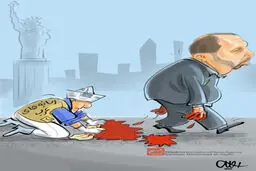 کاریکاتور:: قاتل چپل هیل و رسانه‌های غربی