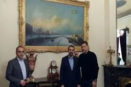 علی دایی میهمان سفارت ایران در مسکو بود