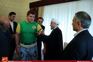 عکس خبری:: دیدار احسان حدادی و پرویز هادی با رئیس‌جمهور