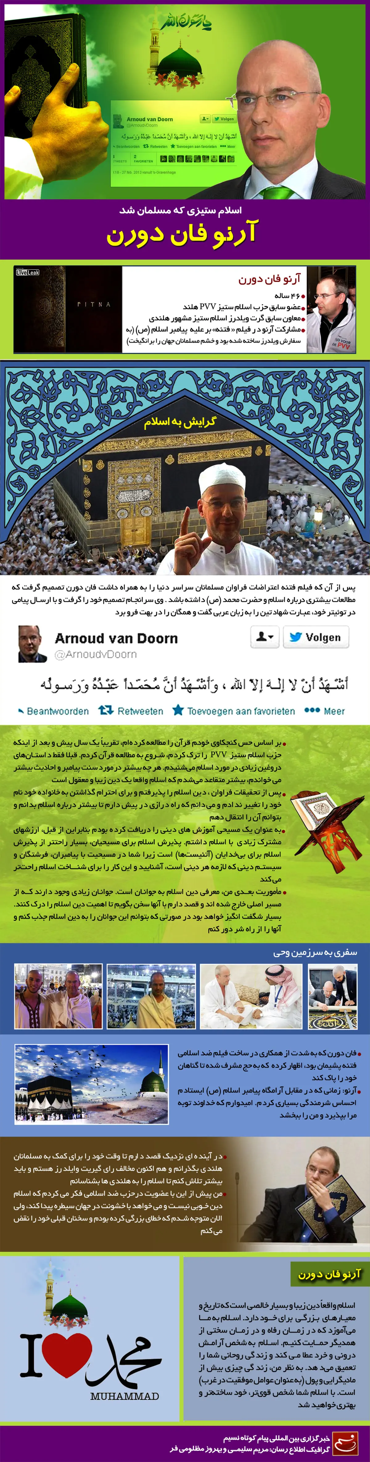 گرافیک اطلاع‌رسان:: اسلام ستیزی که مسلمان شد