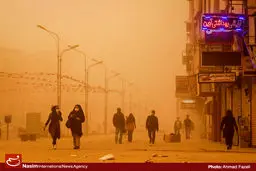 پدیده گرد و غبار شدید بار دیگر خوزستان را دربرگرفت