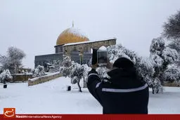 گزارش تصویری:: بیت‌المقدس سفید‌پوش شد