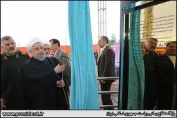بخش اول آزادراه حرم تا حرم با حضور روحانی افتتاح شد