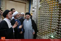 عکس خبری:: بازدید رئیس‌جمهور از کارگاه ساخت ضریح امامین عسکریین