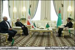 روحانی: حجم مبادله کالای ایران و ترکمنستان به ۱۰ میلیون تن افزایش می‎یابد