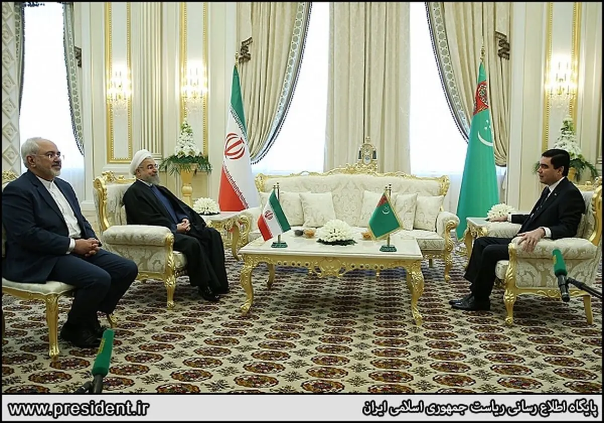 روحانی: حجم مبادله کالای ایران و ترکمنستان به ۱۰ میلیون تن افزایش می‎یابد