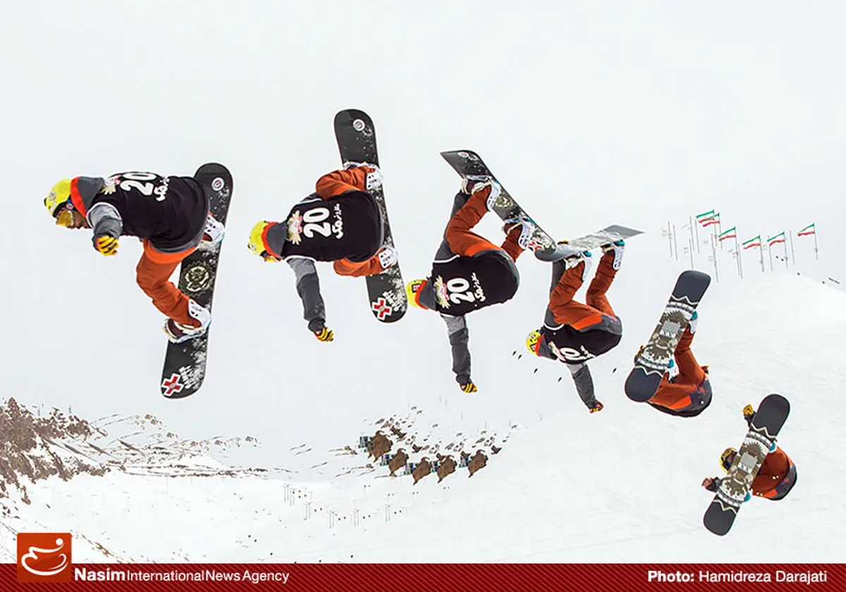 گزارش تصویری:: مسابقات پرش با اسنوبورد ایران