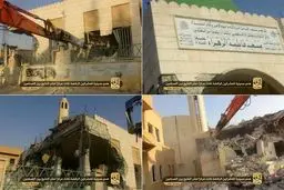 گروه تروریستی داعش، مسجد حضرت فاطمه الزهرا(س) در استان الرقه را منهدم کرد