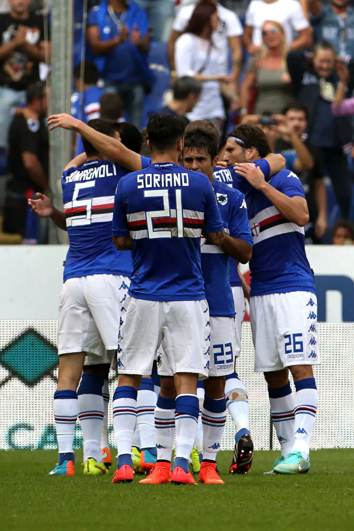 سمپدوریا، آاس رم را شکست داد