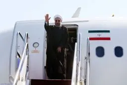 روحانی وارد عسلویه شد