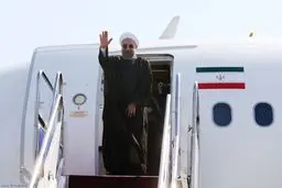 روحانی وارد عسلویه شد