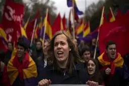 تظاهرات علیه ریاضت اقتصادی در اروپا، از فرانکفورت به مادرید رسید