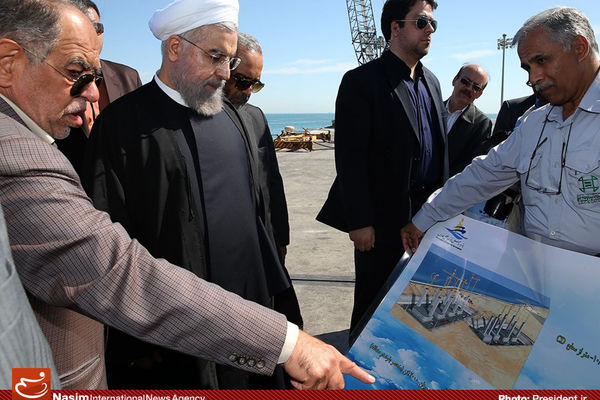 گزارش تصویری:: بازدید رئیس‌جمهور از طرح‌های عمرانی جزیره قشم