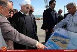 گزارش تصویری:: بازدید رئیس‌جمهور از طرح‌های عمرانی جزیره قشم