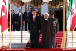 گزارش تصویری:: استقبال رسمی رئیس‌جمهور از رجب طیب اردوغان