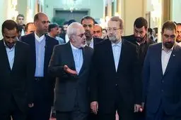 ظریف با رئیس مجلس درباره مذاکرات لوزان دیدار خصوصی داشت