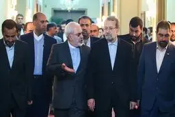 ظریف با رئیس مجلس درباره مذاکرات لوزان دیدار خصوصی داشت