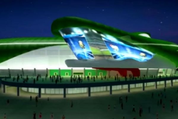 گزارش تصویری: عجیب‌‌ترین ورزشگاه جهان در ترکیه افتتاح می‌شود
