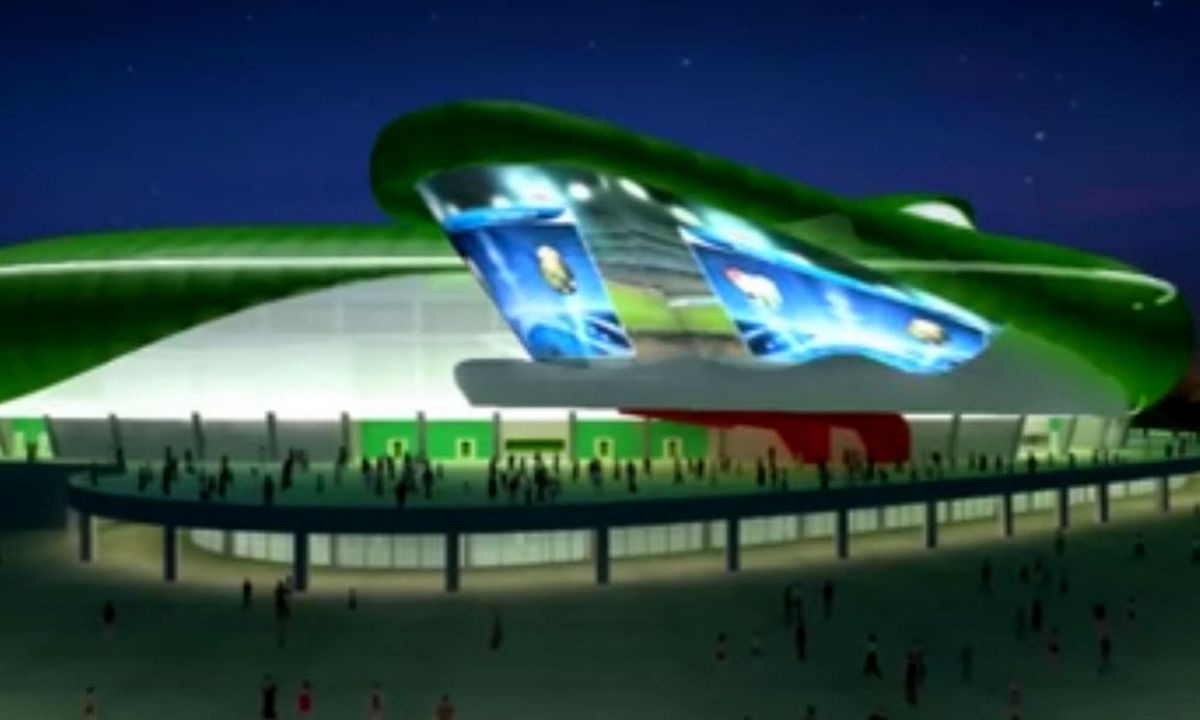 گزارش تصویری: عجیب‌‌ترین ورزشگاه جهان در ترکیه افتتاح می‌شود